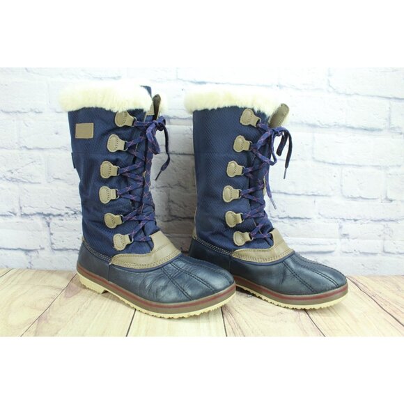LL Bean Rangeley Insulated Pac Boots Tall Blue Size 10 M - Picture 5 of 9